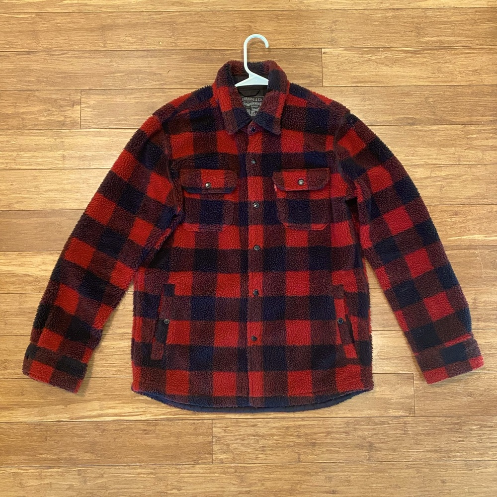Men’s Levi’s Plaid Sherpa Flannel Jacket